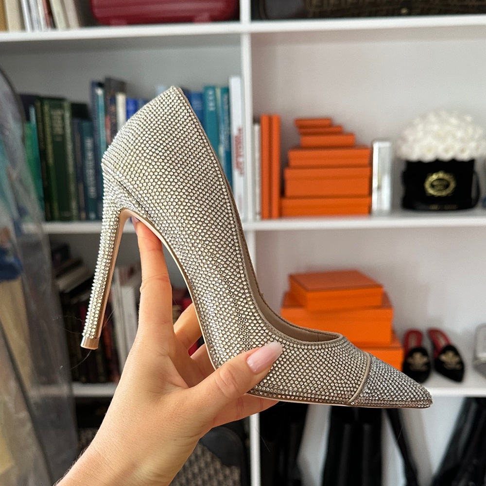 Sparkling Silver & Gold Stiletto Heels